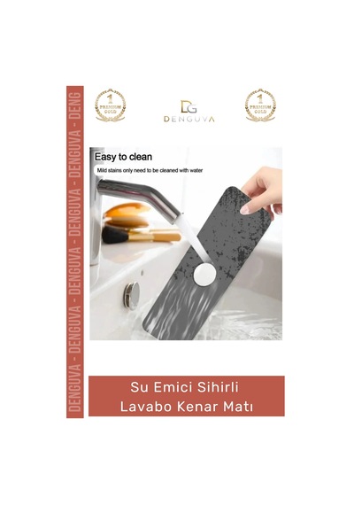Lavabomatı Diatom Çamur Mutfak Banyo Su Emici Kaymaz Leke Tutmaz Suni Deri Hijyenik Sihirli Lavabo Çok Renkli