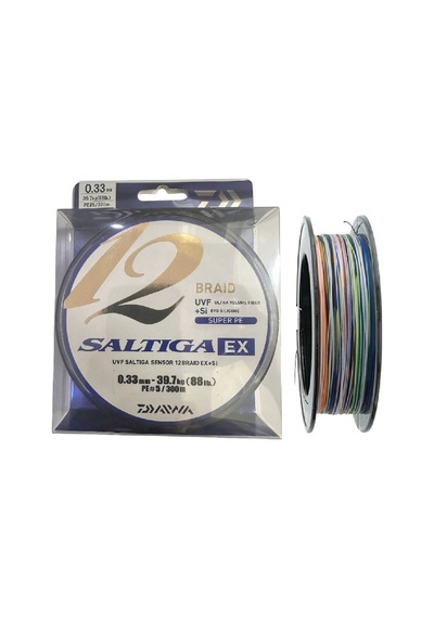 Daiwa Saltiga 12 Braid 300m 0.33mm Multicolor İp Misina