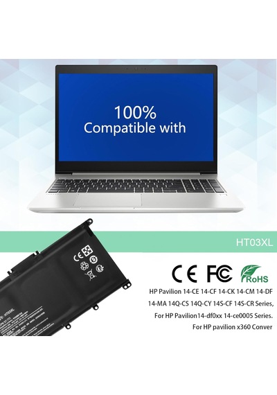 Ht03xl L11119-855 Hp Pavilion 14-ce 14-cf 14-df 15-cs 15-da 15-db 15-dw 17-by 17-ca Series 15-c Tek Renk
