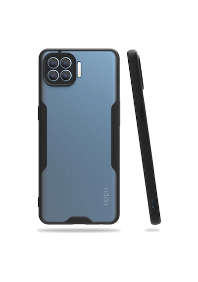 Cosmotex Newface Oppo Reno 4 Lite Kılıf Platin Silikon - Siyah