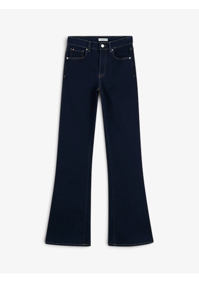 Tommy Hilfiger Luna Mıd Rıse Flare Essentıal Kadın Mavi Denim Pantolon - Ww0ww52185