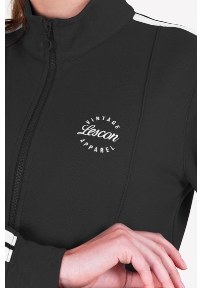 Lescon 23ntbs002120-633 Siyah Kadın Fermuarlı Sweatshirt Siyah