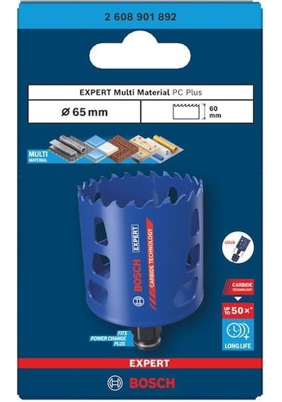 Bosch 65 Mm Expert Sert Malzemeler İçin Panç 2608901892
