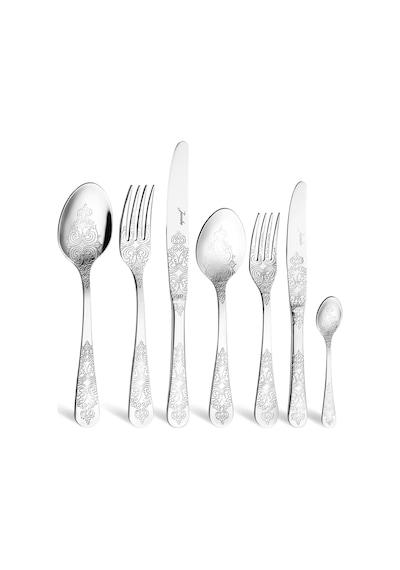 Jumbo Antique 12 Kişilik 84 Parça Çatal Kaşık Bıçak Takımı Çelik