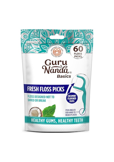 Gurunanda Fresh Floss Picks Çatal Diş İpi Kürdanlı 60 Adet