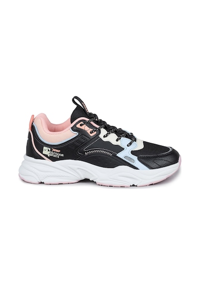 Jump 29943 Siyah - Pembe Kadın Sneaker Günlük Spor Ayakkabı Bej