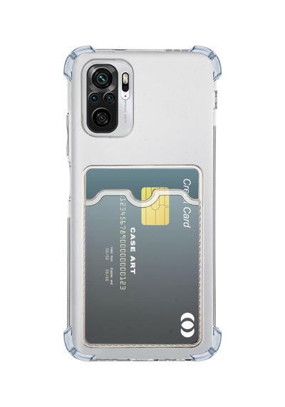 Apple iPhone Uyumlu 13 Pro Kapak Kamera Korumalı Kartlıklı Darbe Emici Özellikli Şeffaf Silikon Kılıf