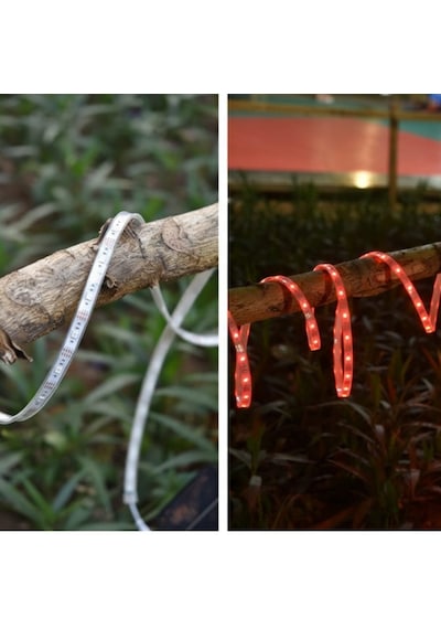 50 Watt Güneş Panelli Solar 10 Metre Hortum Şerit Led Rgb Rgb