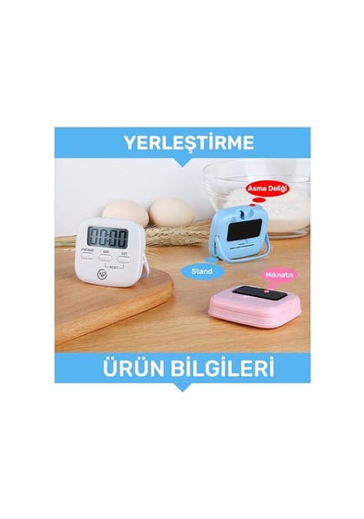 Npo Npt05b Mutfak,ders,yemek İçin 99:59dk Dijital Alarm Kronometre,pomodoro Öğrenci Motivasyon Saati