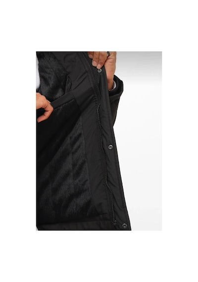 Modmen Erkek Su Geçirmez Kapüşonlu Outdoor Mont Siyah Yağmurluk Günlük Ve Kışlık Siyah