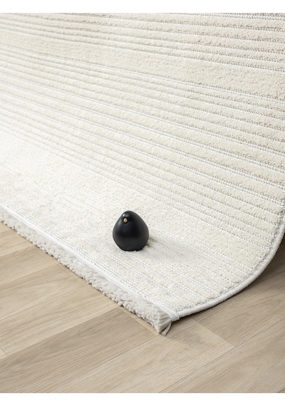 Mariesse Home Step Serisi Naturel Bukleli Yumuşak Dokulu Iskandinav Dokuma Halı Krem