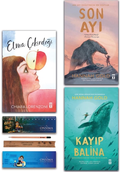 Genç Timaş Elma Çekirdeği - Son Ayı - Kayıp Balina Set 3 Kitap
