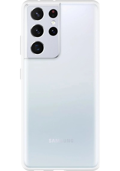 Newface Samsung Galaxy Uyumlu S21 Ultra Kılıf Lüx Semeglbl - 64 Şeffaf Silikon