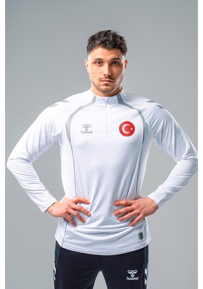 Hummel Target Milli Takım Antrenman Eşofman Üstü Beyaz