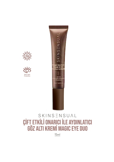 Skin Sensual Magic Eye Duo Repair & CC -Çift Etkili Onarıcı ile Aydınlatıcı Göz Altı Kremi | Medium to Dark 15ml