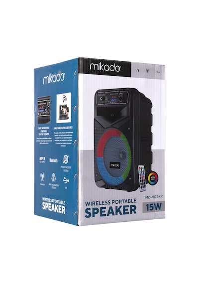 Mikado MD-802KP Bluetooth/USB/FM/RGB Ledli Hoparlör