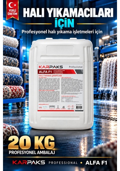 Alfa F1 Ultra Halı Yıkama Şampuanı 20kg Tekli