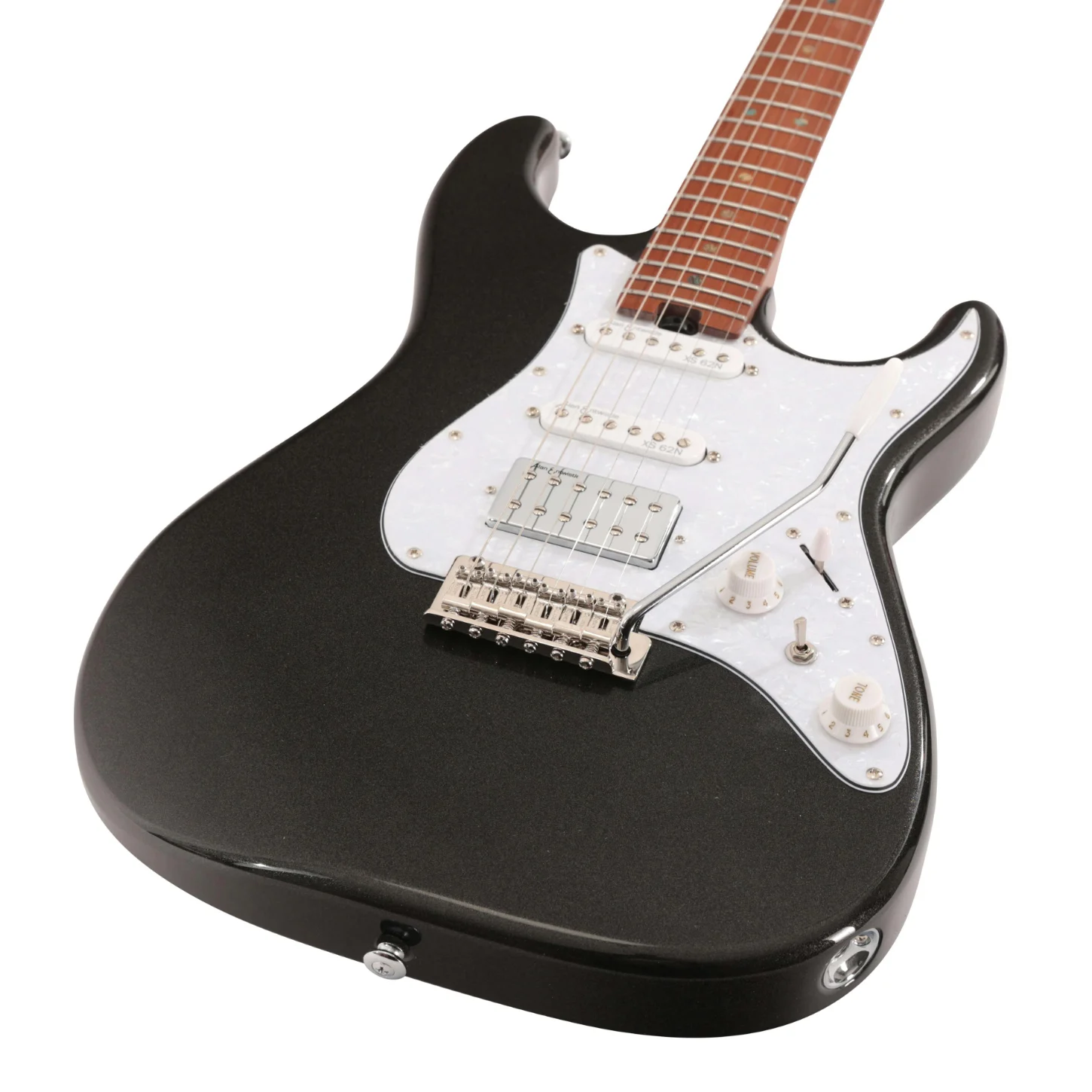 Soloking Ms-1 Classic Electric Guitar İn Metallic Black W/gigbag Siyah-beyaz