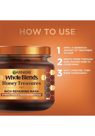 Garnier Whole Blends Honey Treasures Onarıcı Saç Maskesi 340ml