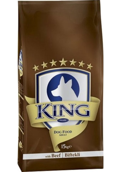 King Plus Beef Dog Biftekli Yetişkin Köpek Maması 15 KG