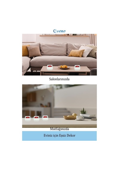 Mumluk Şamdan 3 Adet Tealight Uyumlu Üçlü Mini Çizgili Çiçekli Model - Beyaz