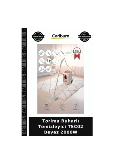 Özel Üretim Torima Buharlı Temizleyici Tsc02 Beyaz 2000w Ev Aleti Temizlik Aletleri