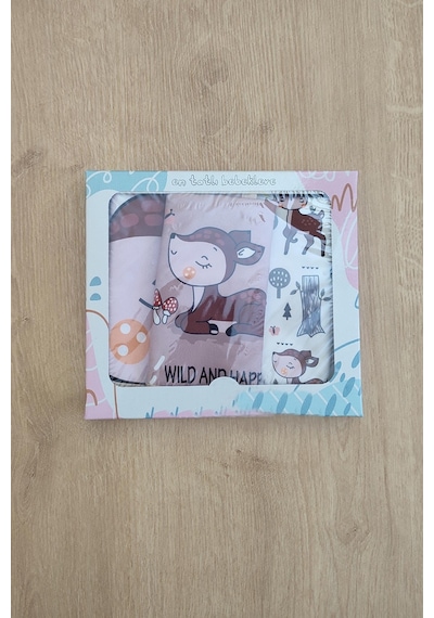 Sitilin Çift Katlı Çıtçıtlı Bebek Mama Ve Salya Önlük 3 Adet Stl6427 Çok Renkli