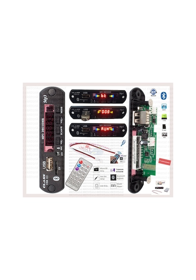 Usb123 Class Bluetooth Araç Aux Usb Çalar Mp3 Modulü