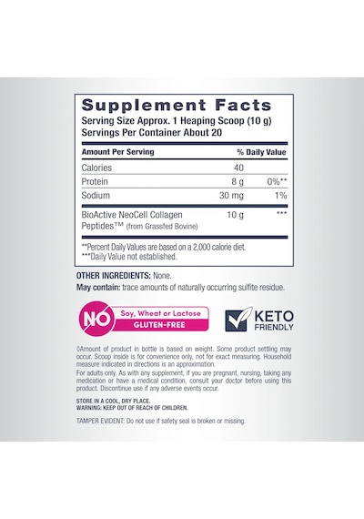 Grassfed Collagen Peptides, 7 Oz 200 G Powder