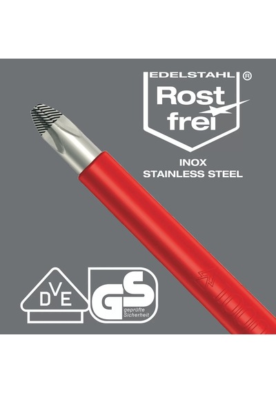 Wera 3160 İ Vde Yalıtımlı Düz Tornavida, Paslanmaz, 0.5 X 3 X 80 Mm