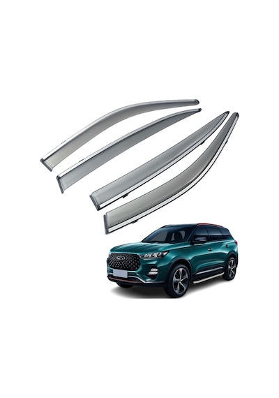 Chery Tiggo 7 Pro Mügen Cam Rüzgarlığı Kromlu Rüzgarlık Paslanmaz Kromlu 2022 Sonrası 4 Lü Set