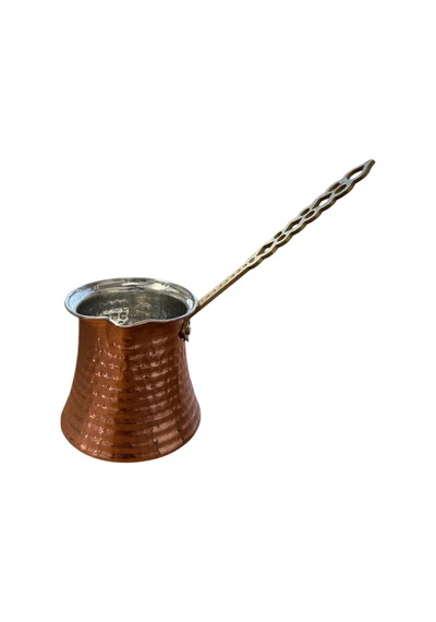 Bakır Çekiç Dövme Küçük Boy Cezve