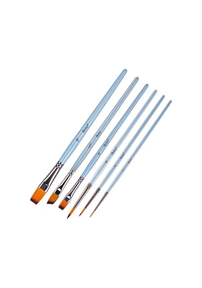 Brons Fırça Blister Set 2 123 Serisi No:0-2-6 Kısa Sap-725 Serisi No:10 Kısa Sap-200f Seri No:8-14 Kısa Sap