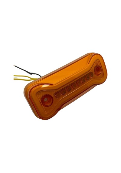 12v-24v Yan Sinyal Lambası Dorse Side Marker Turuncu Neon Ledli 2 Fonksiyonlu 113 47 Mm