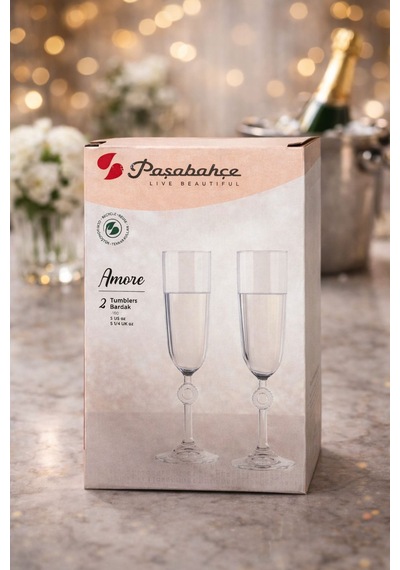 Paşabahçe Amore 2'li Şampanya Kadehi