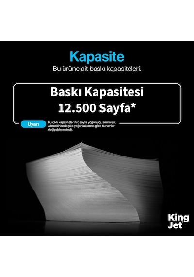 Kingjet Kyocera Uyumlu Tk-3160 Standart Kapasiteli Tekli Çipli Uyumlu  Toner Ecosys M3645dn