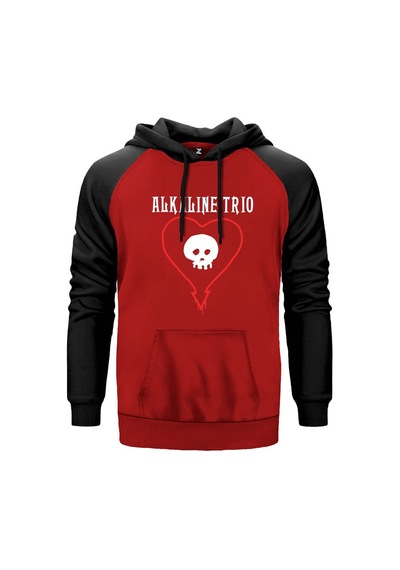 Alkaline Trio Hearth Gri Renk Reglan Kol Sweatshirt