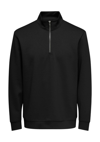 Only & Sons Onsluca Lıfe Reg Ls Halfzıp Siyah Erkek Sweatshirt 22037612