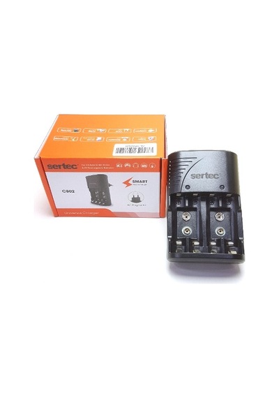 Sertec C802 Universal 4'lü Hızlı Pil Şarj Aleti Kalem-Ince-9 V N11.349