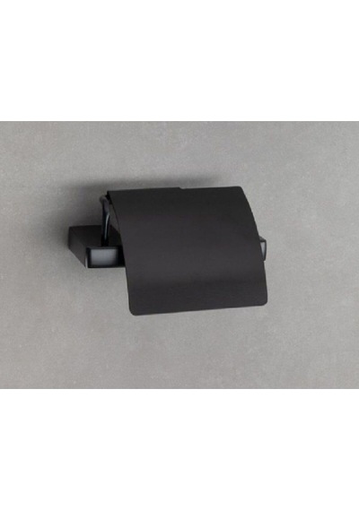 Flat Kapaklı Tuvalet Kağıtlığı Siyah Renk 90x95x151 Mm Diğer