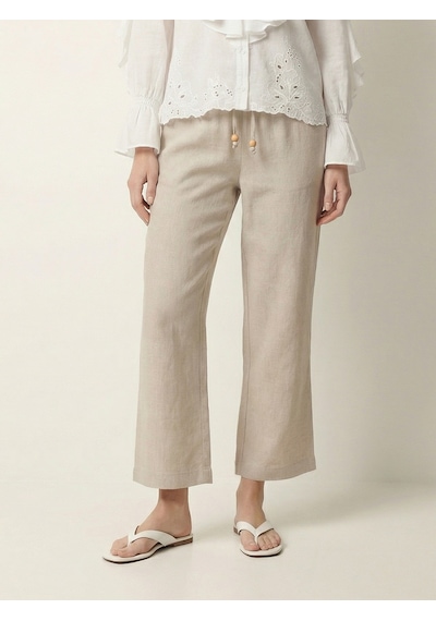 Xint Naturel %100 Keten Oversize Pantolon 201317