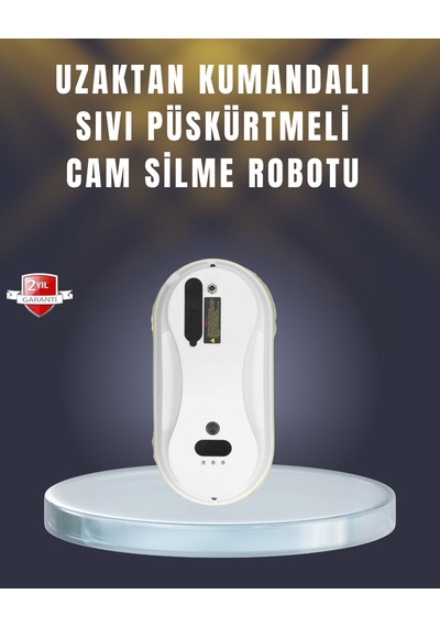 Sptmgldı 2800 Pa Güçlü Emişli Akıllı Cam Temizleyici Robot Çok Renkli