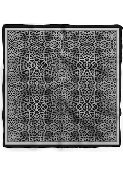 Leopar Desen Bandana/fular Gri