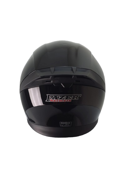 Fazer 965 Çene Açılır Kask Siyah Siyah Camlı+güneş Vizörlü Parlak Siyah