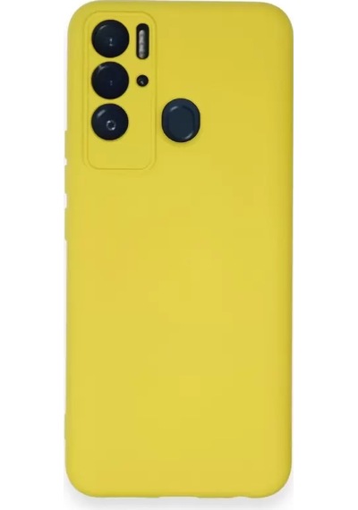 Newface Tecno Pova Neo Kılıf Nano İçi Kadife Silikon - Sarı