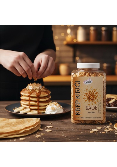 Krep Kırığı Sade 150 Gr Waffle, Pancake Ve Tatlılar İçin Çıtır Dekor