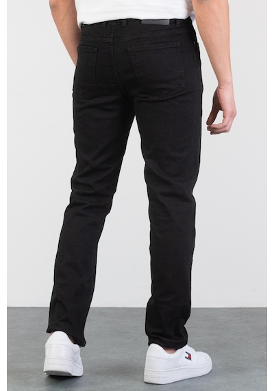 HLT Jeans Erkek Siyah Regular Boru Paça Esnek Likralı Denim Jeans Kot Pantolon Hlthe001973 - Siyah Siyah