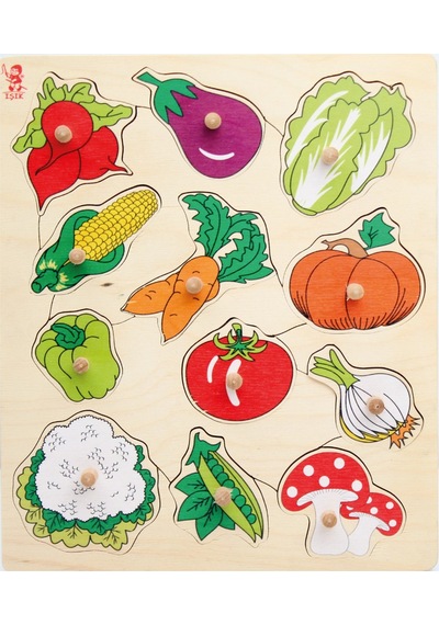 Sebzeler Ahşap Puzzle