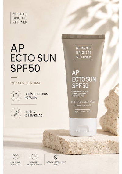 Methode Brigitte Kettner Ap Ecto Sun Spf50 50 Ml Yüksek Korumalı Yüz Güneş Kremi