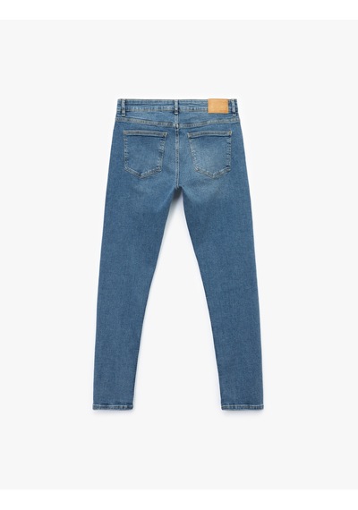 Koton Normal Bel Cepli Pamuklu Slim Fit Jean Pantolon - Brad Jean Orta İndigo 7wam40008nd Koton Normal Bel Cepli Pamuklu Slim Fit Jean Pantolon - Brad Jean Orta İndigo 7wam40008nd